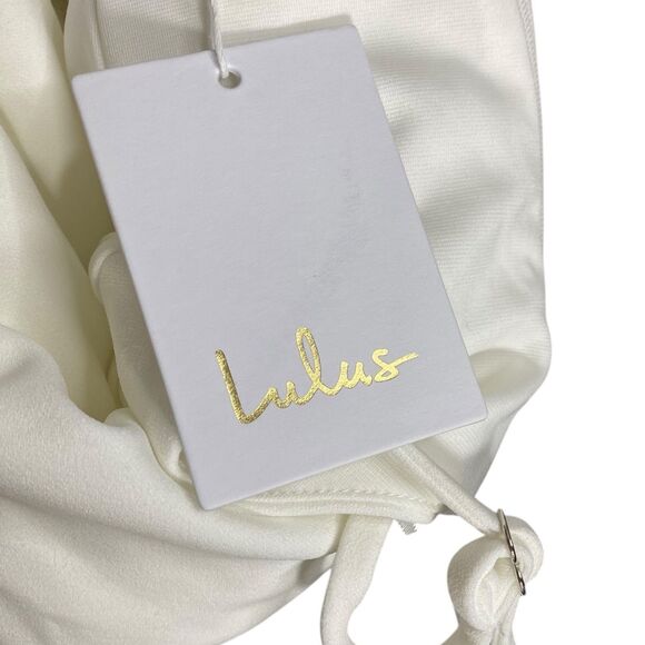 Lulus Blessed Romance Maxi Dress Womens Medium White Mermaid Event Wedding NWT - Picture 8 of 10